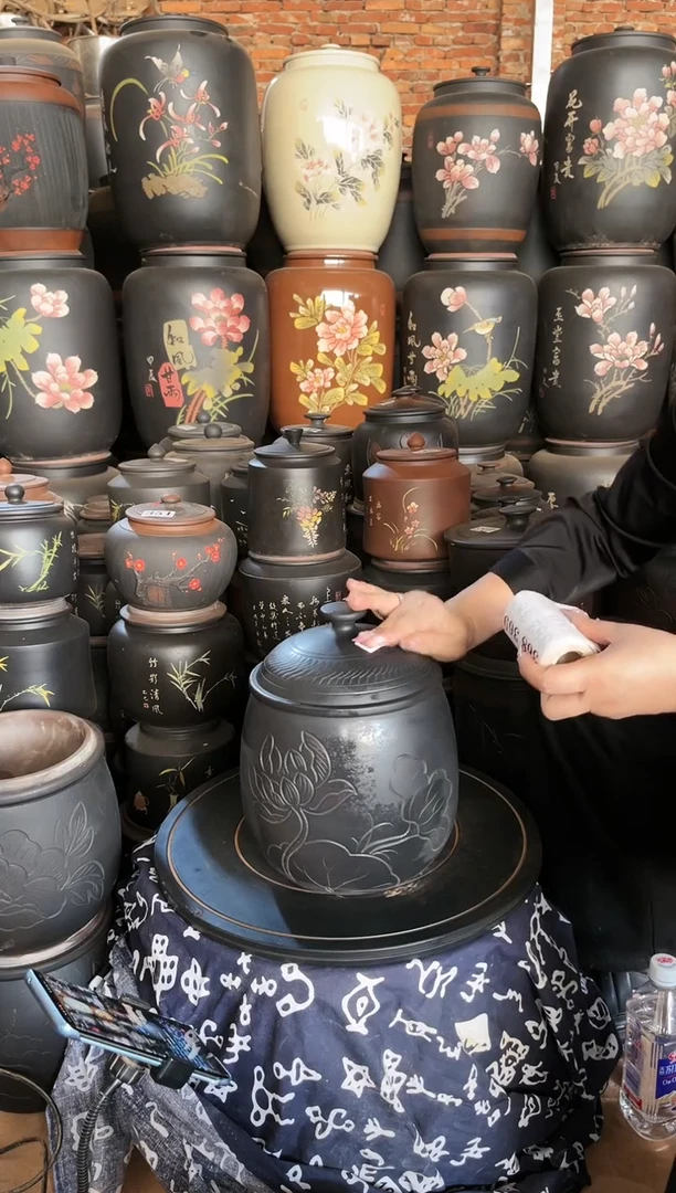【闪购商品】壶大大瑕疵茶叶罐 大龙蛋烧老 碳化 367