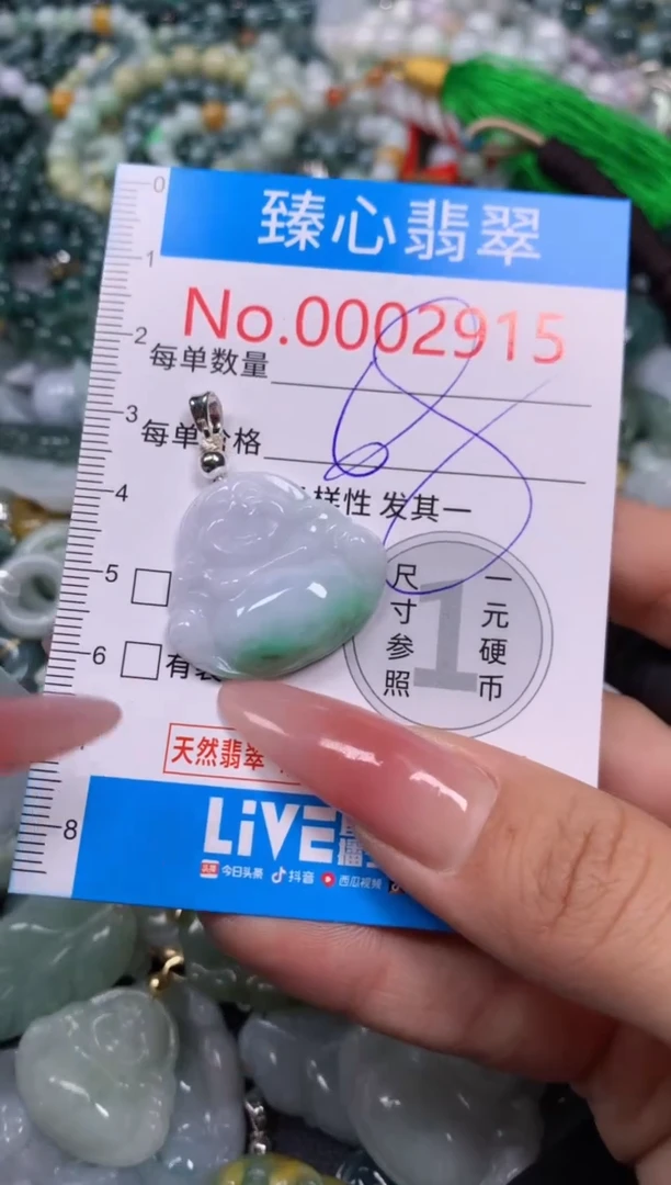 【闪购商品】翡翠颈饰未镶嵌含绳0002915