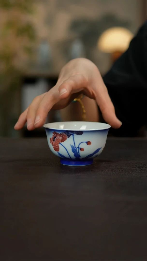 杯觅纤景德镇陶瓷杯碗柴烧多人