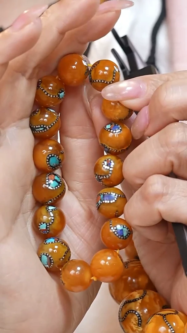 蜜蜡颈饰未镶嵌7216天然蜜蜡珠宝奇石云端妖孽全部保真