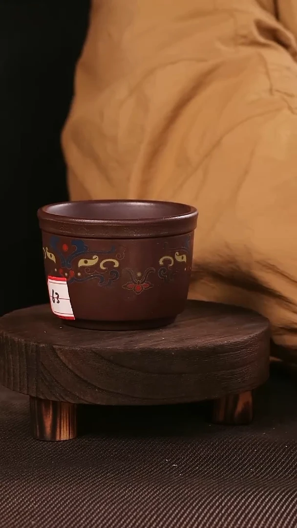 茶杯紫砂紫砂刻绘主人杯63