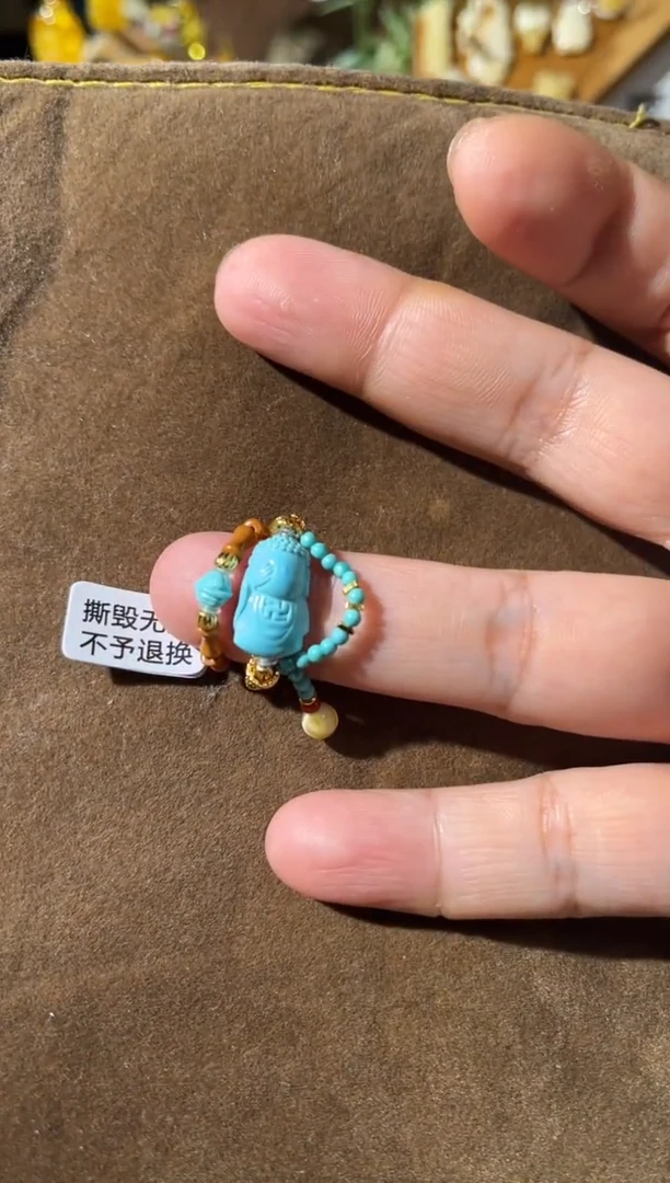 【闪购商品】绿松石戒指未镶嵌绿松石戒指