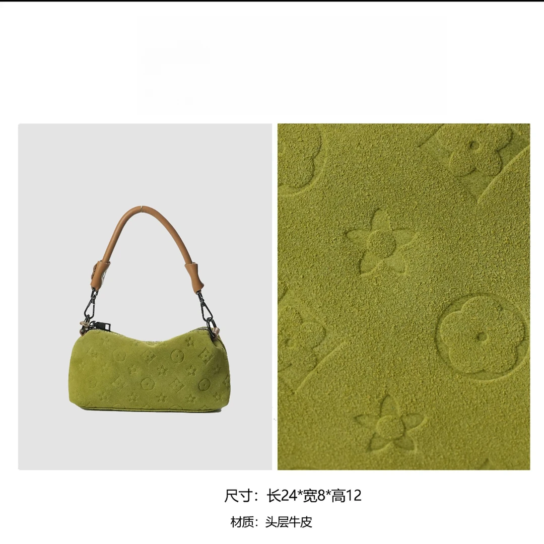 【FANFAN】轻奢时尚小众通勤简约手提单肩包7058-浅绿