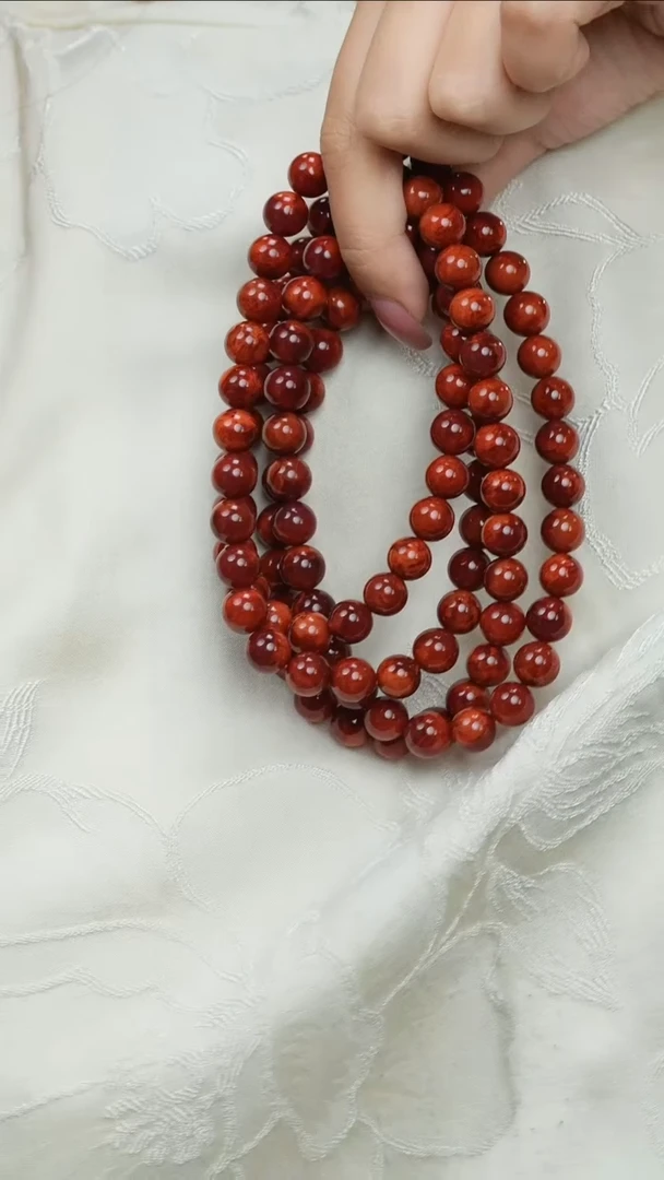 南红玛瑙项链未镶嵌X-