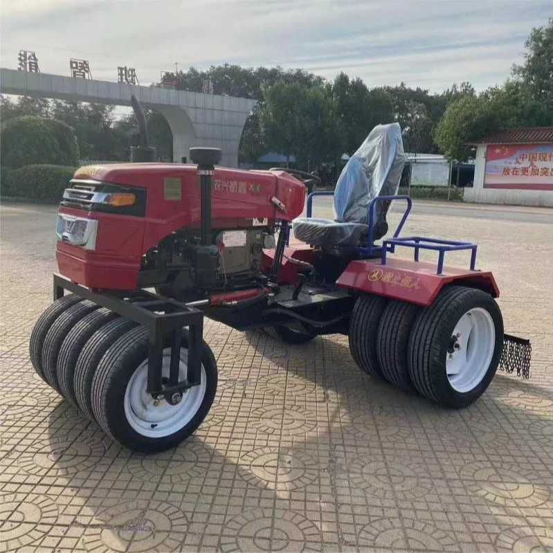 新款自走式农用麦田小麦压地机大马力器草坪大蒜小麦生姜压地机