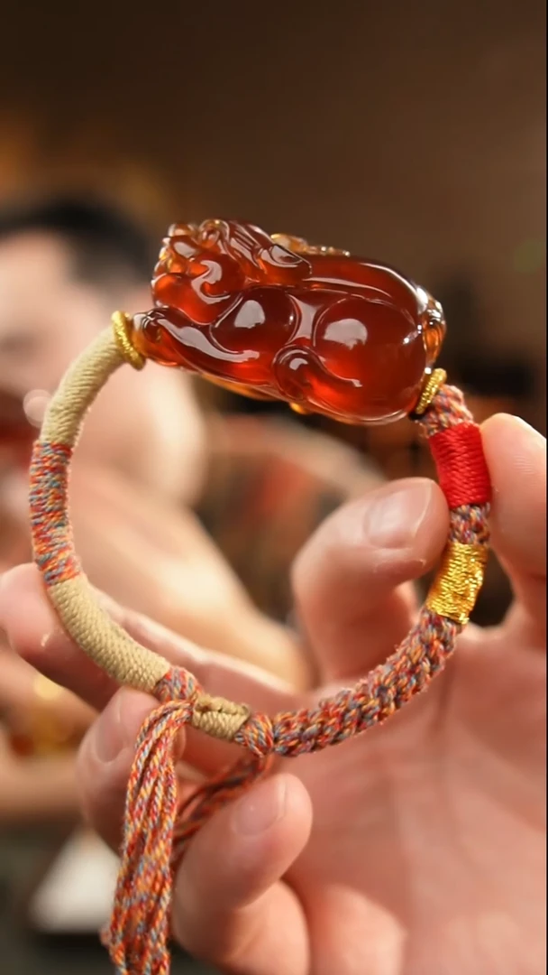 琥珀颈饰未镶嵌紫罗兰佛公