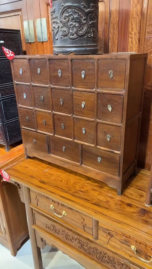 【闪购商品】木木艺缅花横药材柜1980.888