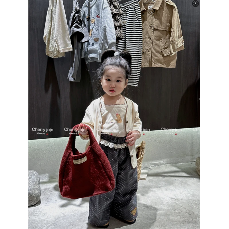 YTJJ·25春~波点花边休闲裤25193（汉服休闲裤）