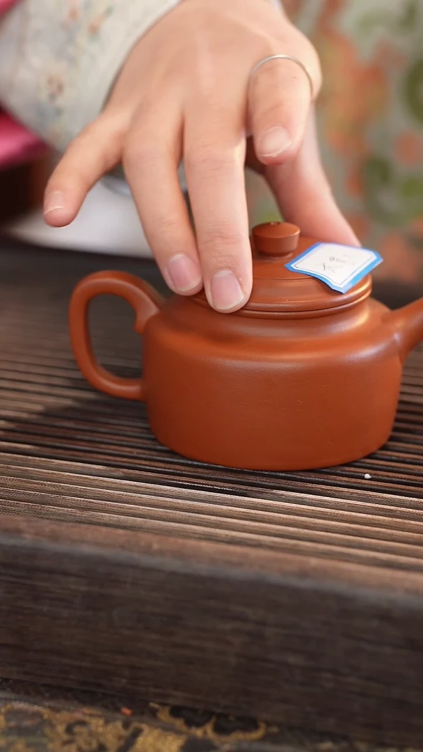 茶壶紫砂朱泥 宽口