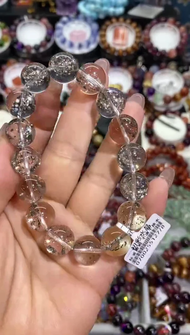 水晶手链未镶嵌黄铜矿