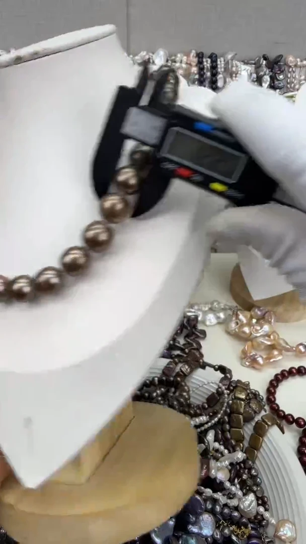 颈饰银S925镶嵌淡水珍珠12