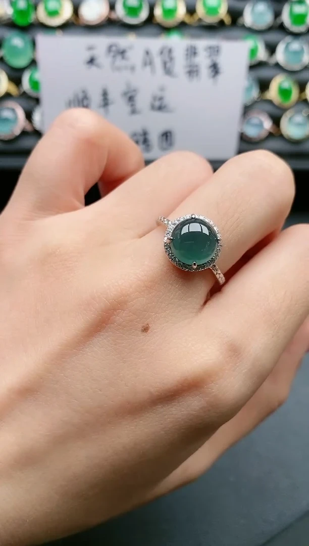 【闪购商品】翡翠戒指银S925镶嵌11111111