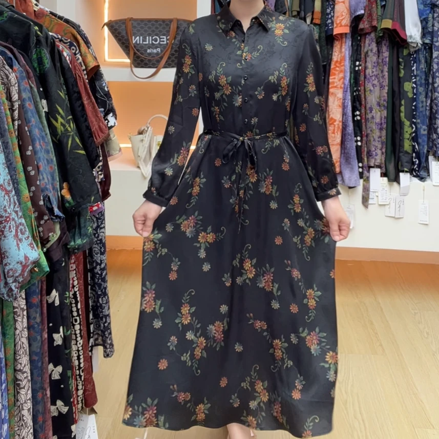 【婷婷专享】2025年秋款新款休闲宽松气质百搭碎花女衬衫Q25006