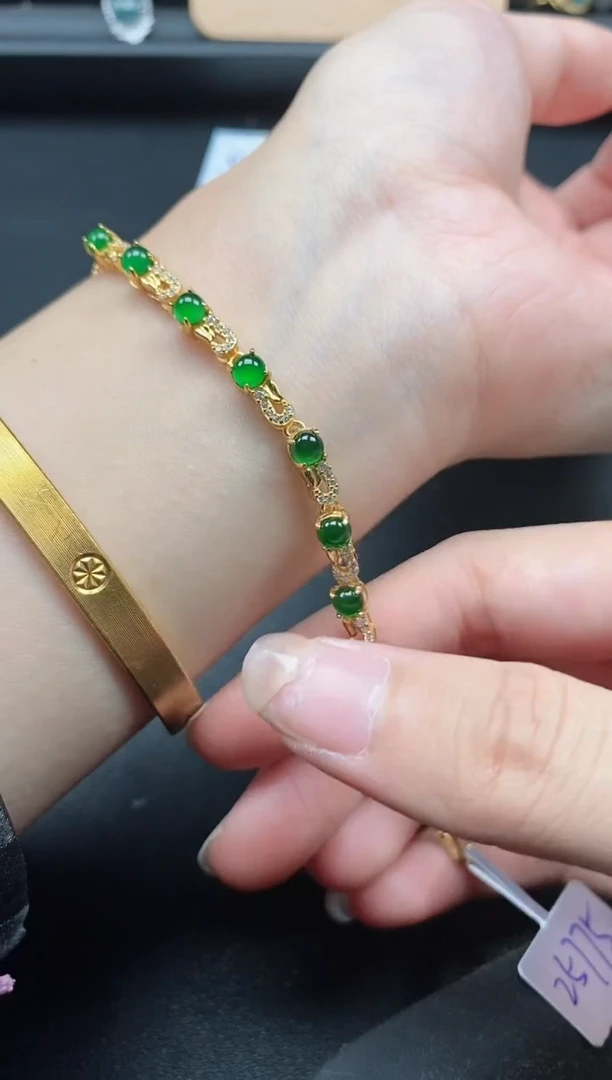 翡翠戒指银S925镶嵌5151-15