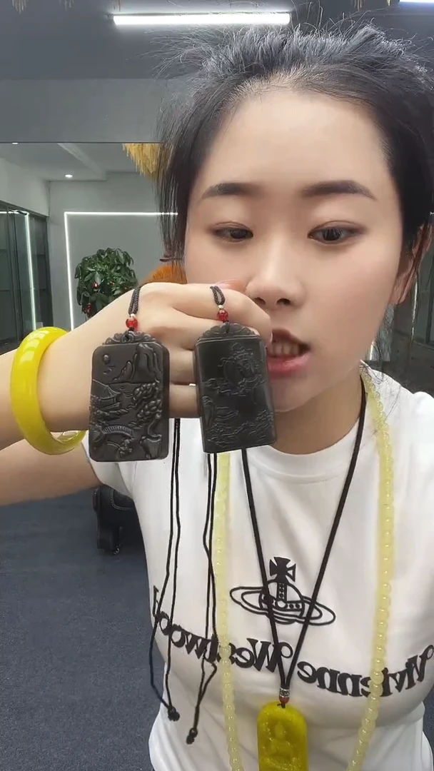 双面山水观音吊坠多样性性发货一件