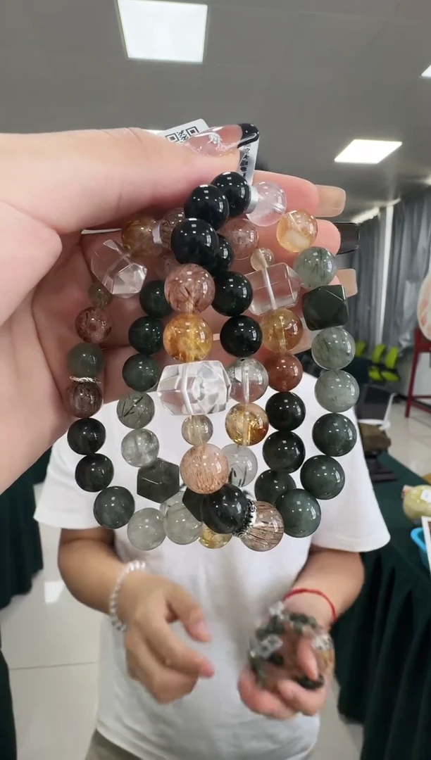 水晶手链未镶嵌7825DX 约10mm多样式发一件