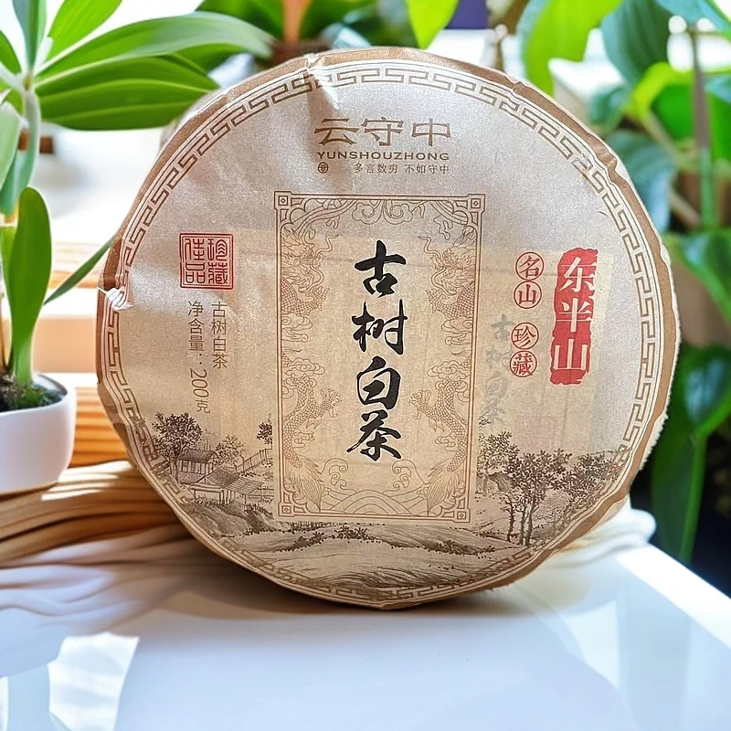 云守中 东半山古树 白茶200g/饼