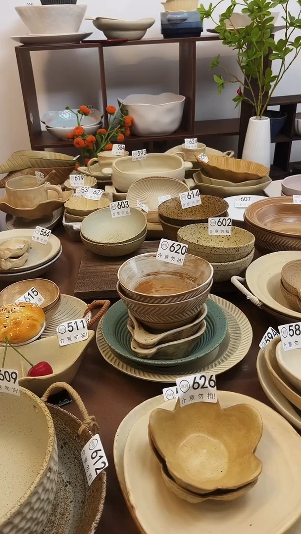 瓷片粗陶瓷器620  2个