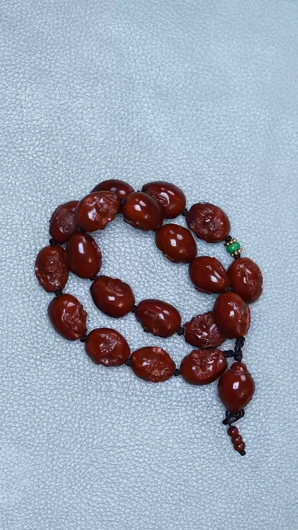 橄榄核手串17十八罗汉手持
