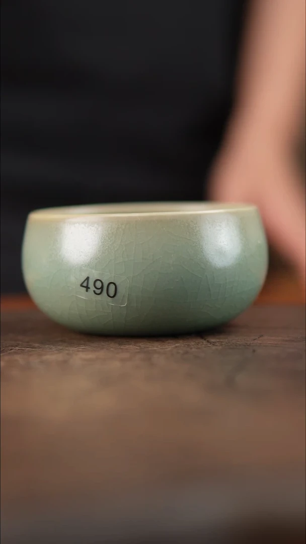 汝瓷 柴烧卧足禅定 #490