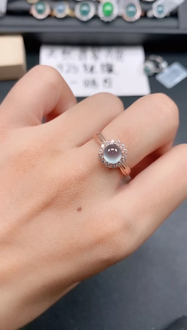 银S925镶嵌戒指翡翠1111