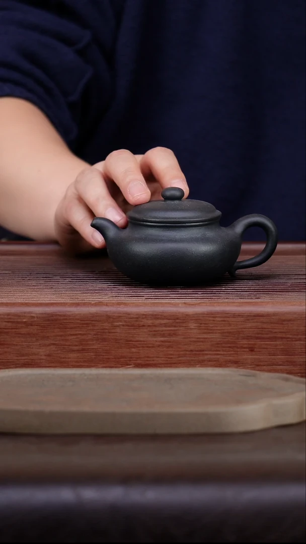 茶壶紫砂捂灰 仿古