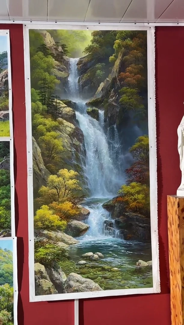 油画【号】约2.2米丨朝鲜原创纯手绘孤品油画丨顺丰包邮