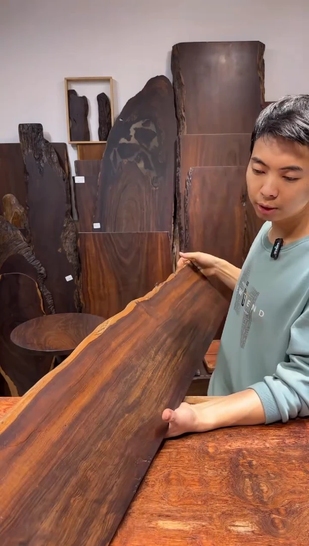 风车木（黑檀木）尺寸107*23*2.编号040