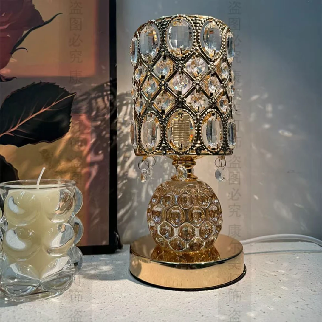 欧式轻奢水晶台灯浪漫氛围灯 随机发 DJ