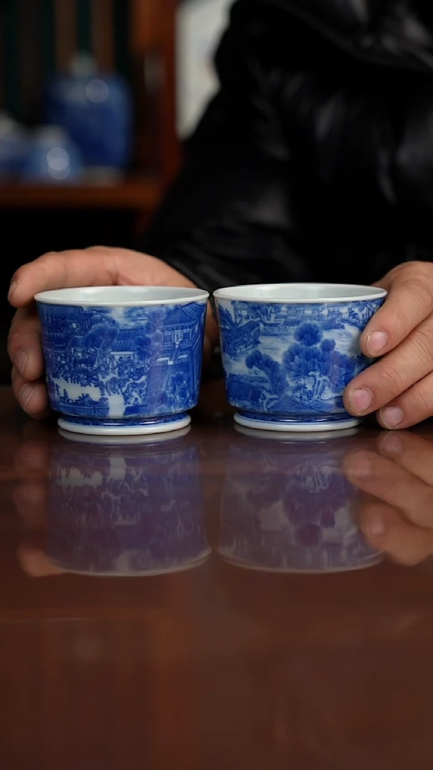 晓竹窑青花清明上河图