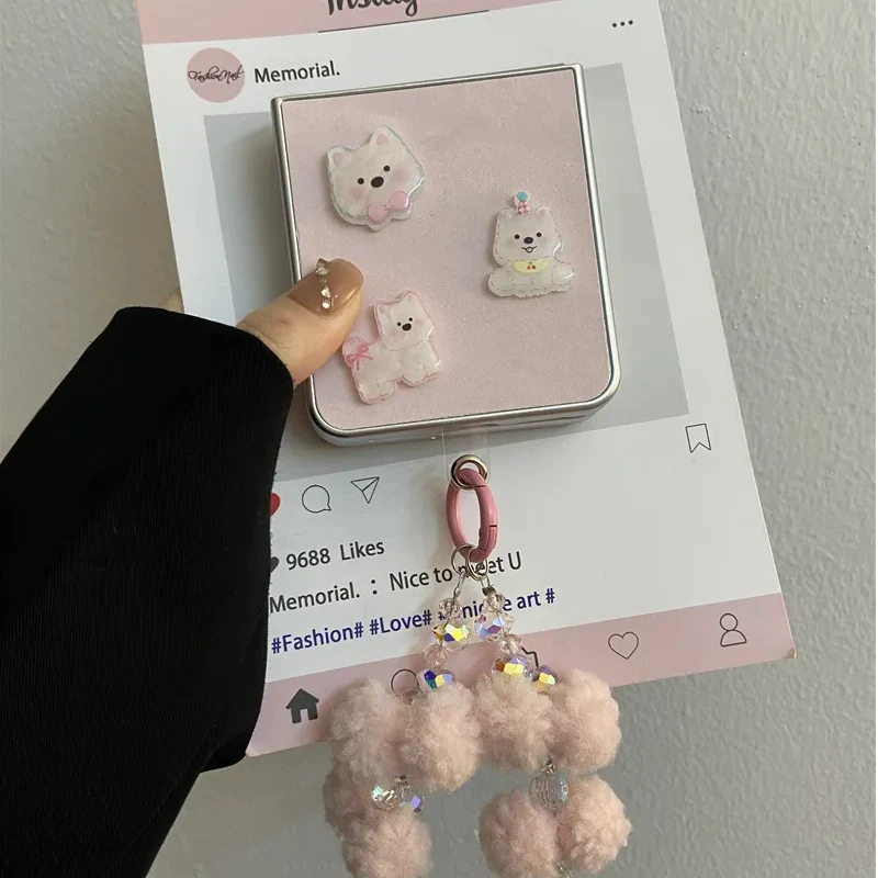 适用华为pocket2手机壳折叠屏P50Pocket电镀丝绒果冻西高地保护套