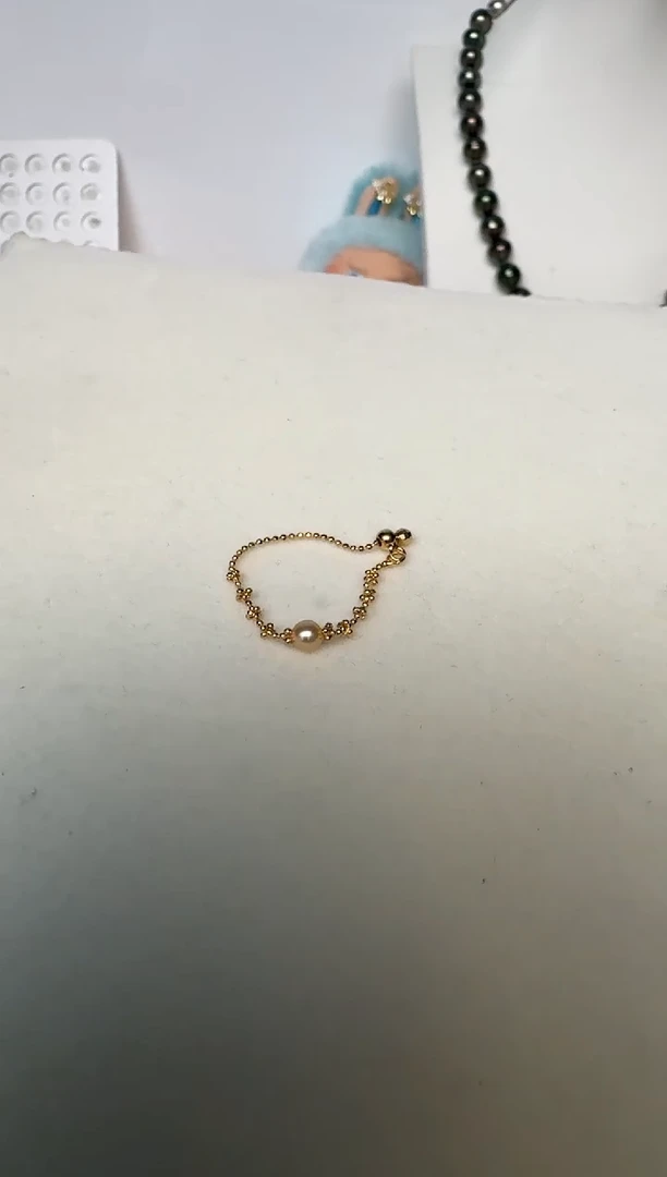 海水珍珠银S925镶嵌戒指戒指