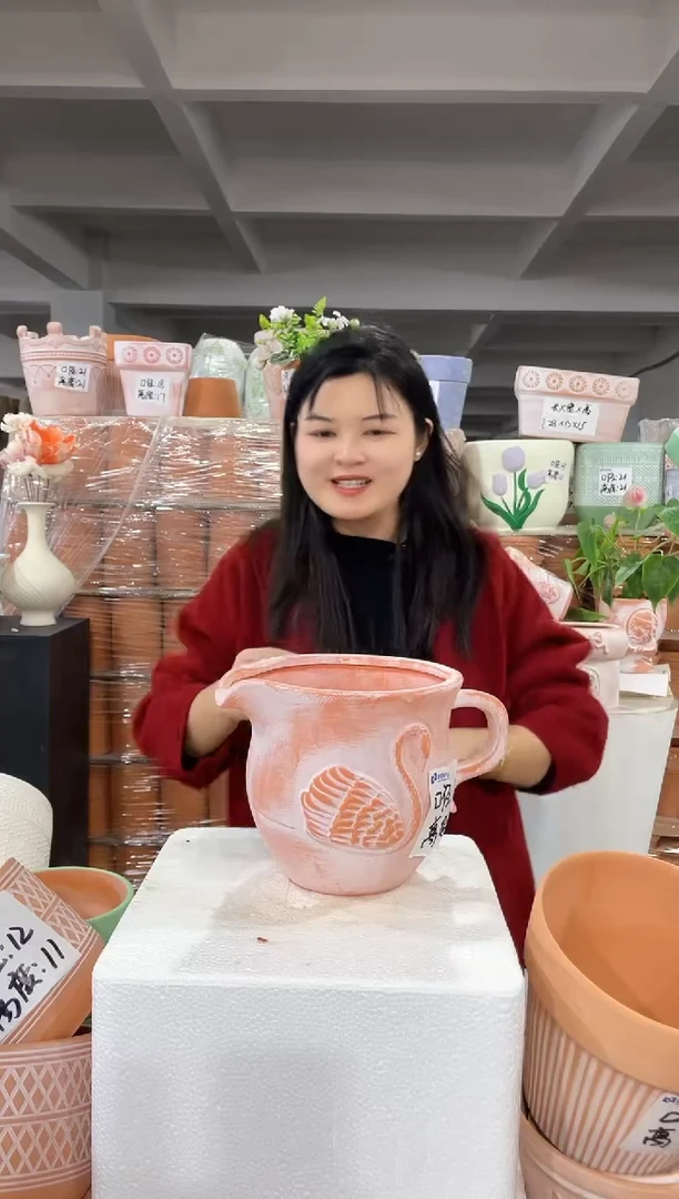 【闪购商品】红陶复古天鹅18-17