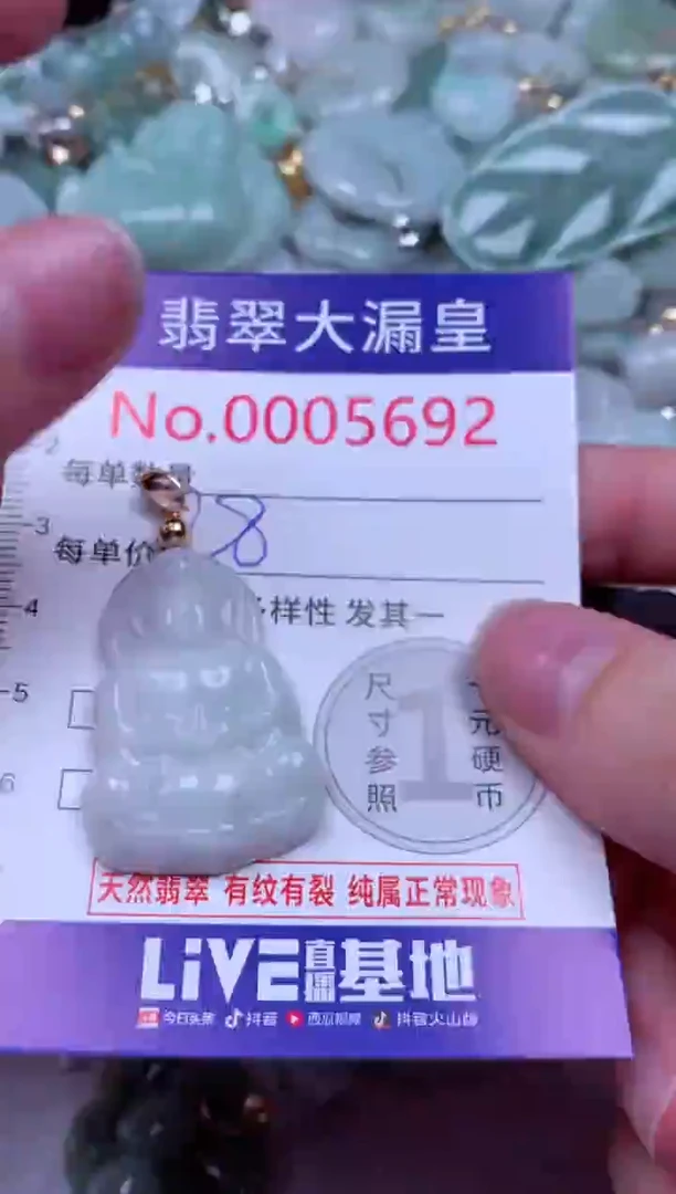 吊坠(不含链)未镶嵌翡翠5692