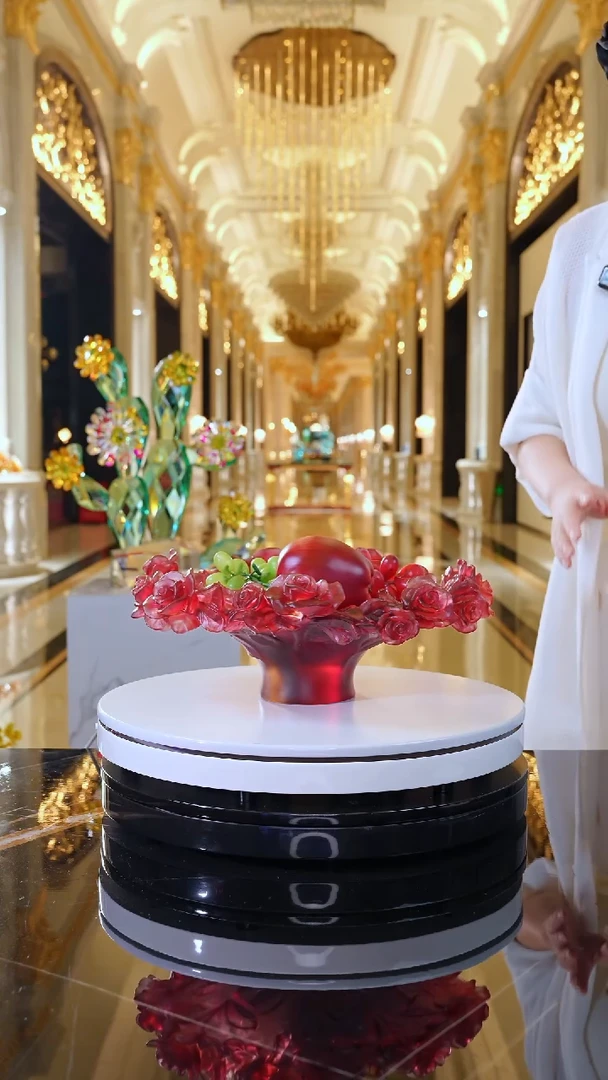 摆件YB00392花瓣果盘