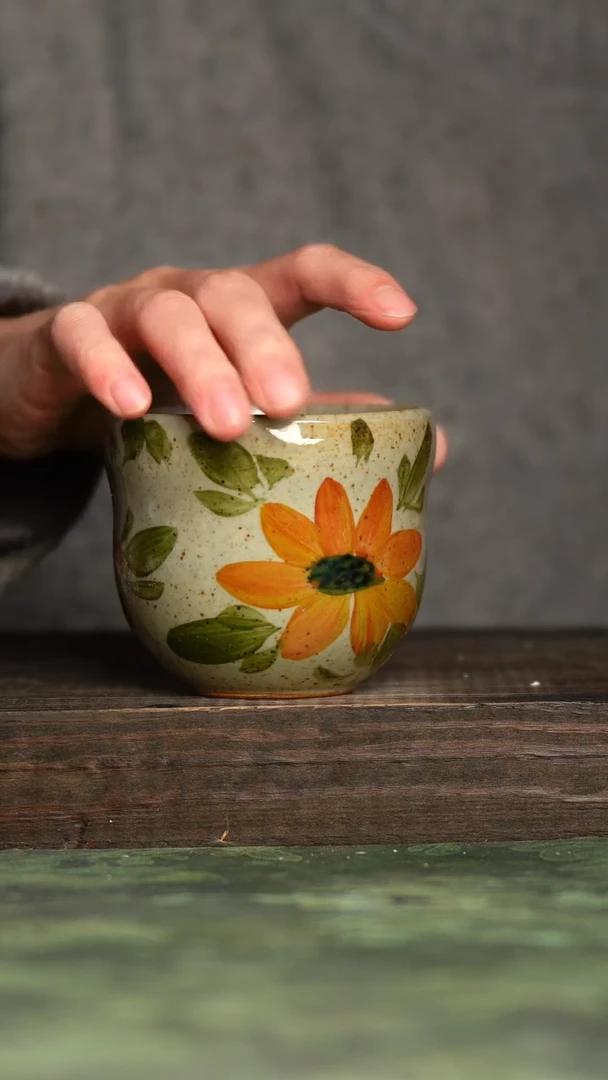 【闪购商品】杯青诗手工手绘瓷器