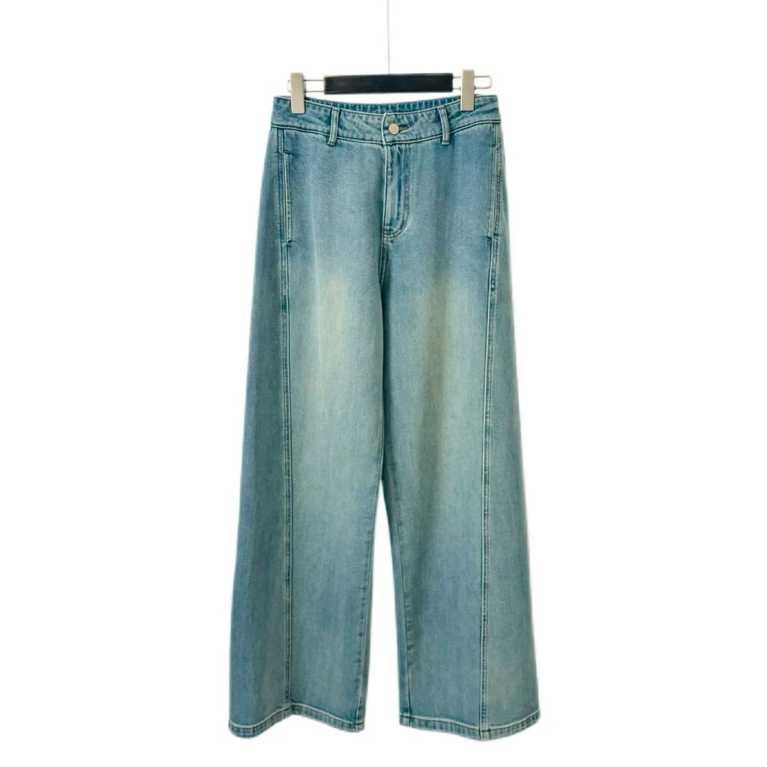 【公主高定】蓝色直筒牛仔裤543012