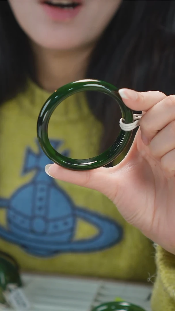 【闪购商品】和田玉手镯未镶嵌103【柚子来啦】和田玉拍一发一54