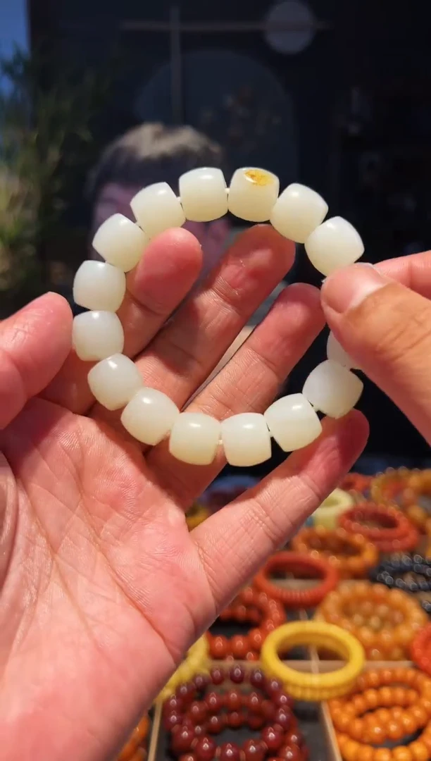 手串未镶嵌和田玉14+直切