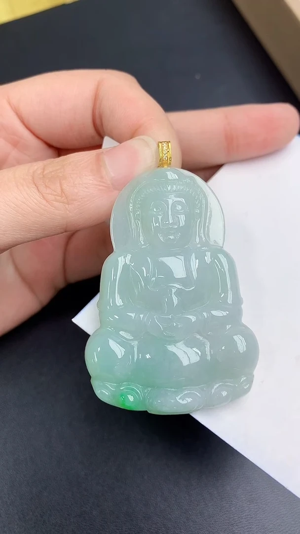 颈饰未镶嵌翡翠天然缅甸A货百元以上9元证书费自理