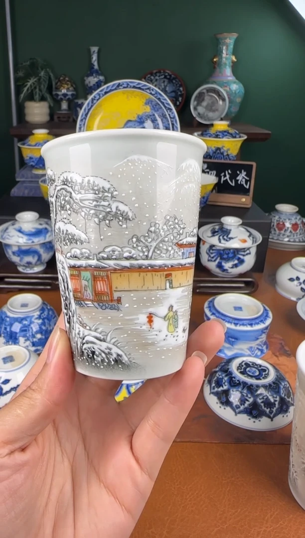 杯艺汉。雪景小可乐杯
