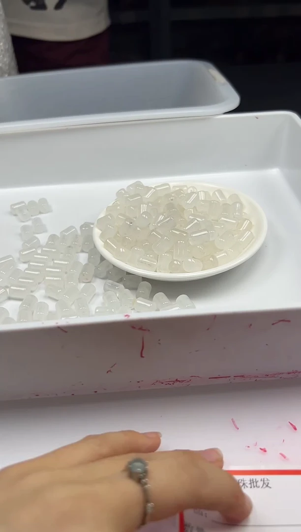 未镶嵌颈饰水晶W1741 白水管珠12*8MM*10颗