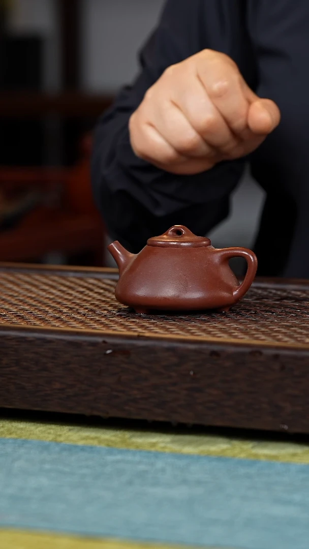 【闪购商品】紫砂茶壶子冶石瓢120毫升