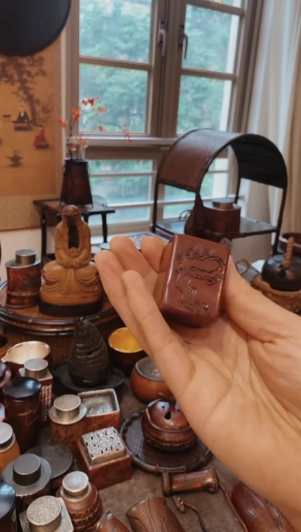 寿山石精品雕刻盖置