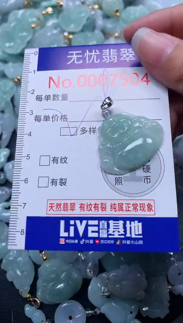 颈饰未镶嵌翡翠7504