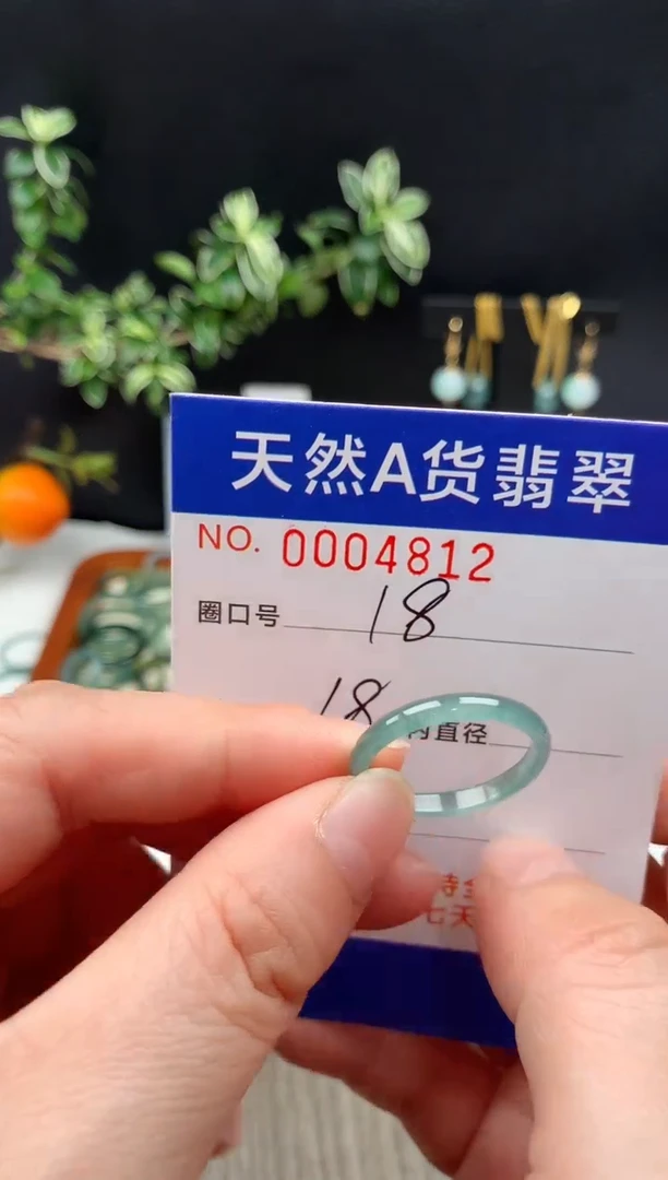 未镶嵌戒指翡翠18#
