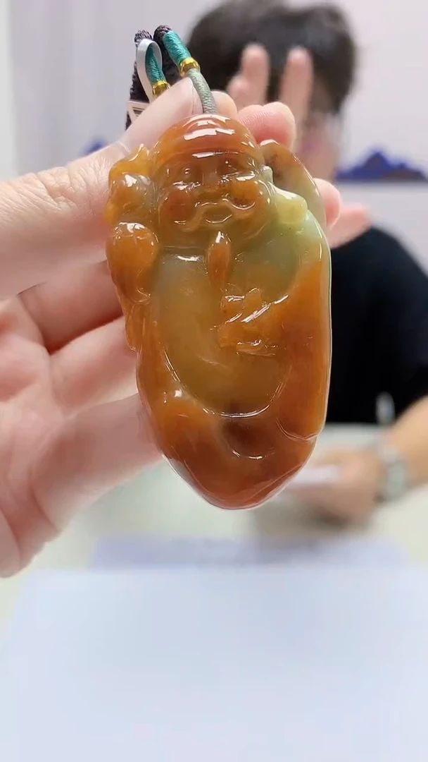 定制翡翠未镶嵌4688zm-毛货挂件44