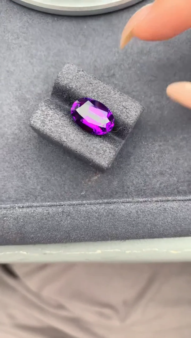 紫晶珠宝半成品未镶嵌6.4ct 紫水晶 FA