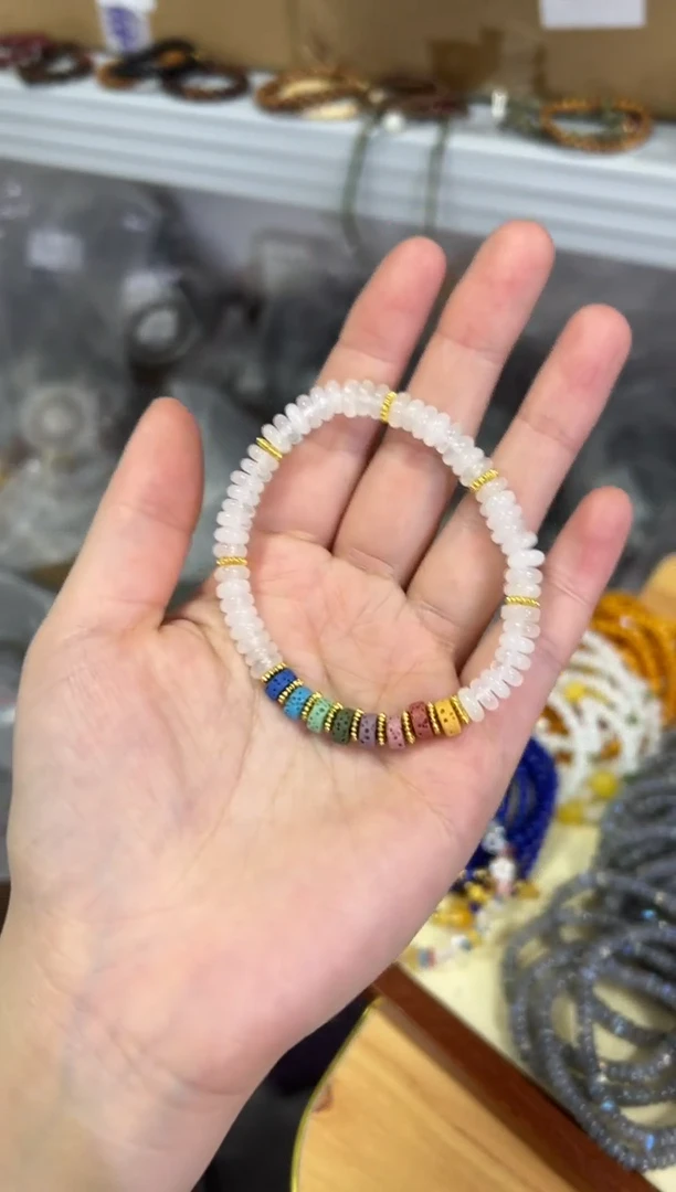 【闪购商品】水晶手链未镶嵌白幽灵水晶多宝款手链[0417]