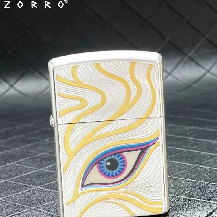 ZORRO新款煤油打火机二代一眼万年夜光秋水含晴防风打火机礼物133